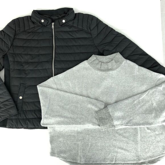 Nordstrom Bundle NEW Quilted Puffer Jacket Soft Top by Be Boundless Socialite XL - Picture 2 of 11